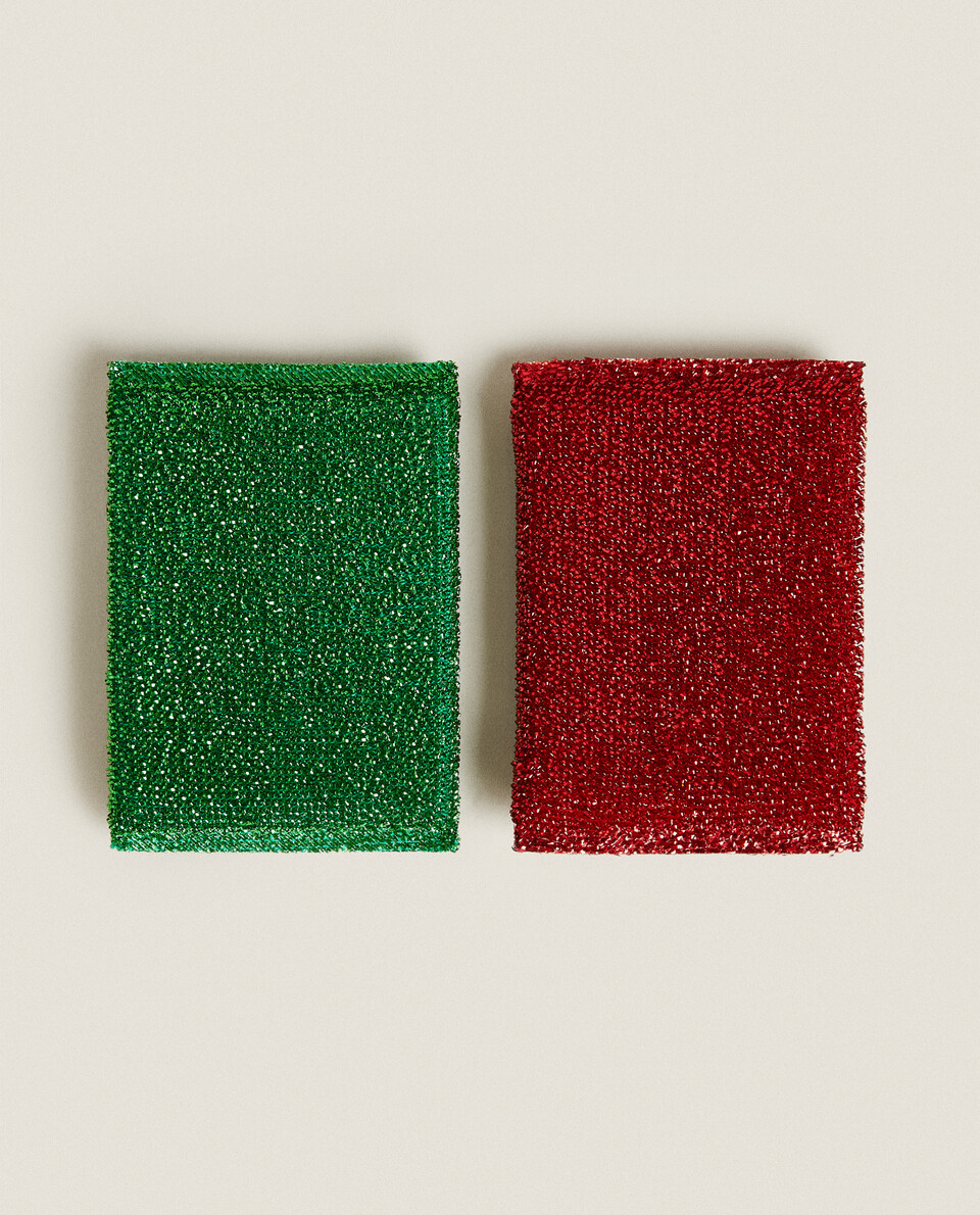 PACK OF CHRISTMAS SCOURERS (PACK OF 2)