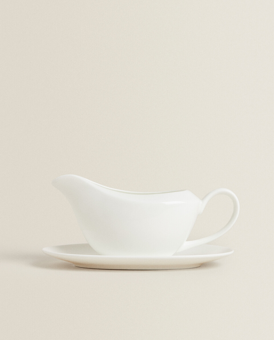 PLAIN BONE CHINA GRAVY BOAT Zara Home South Korea / 대한민국