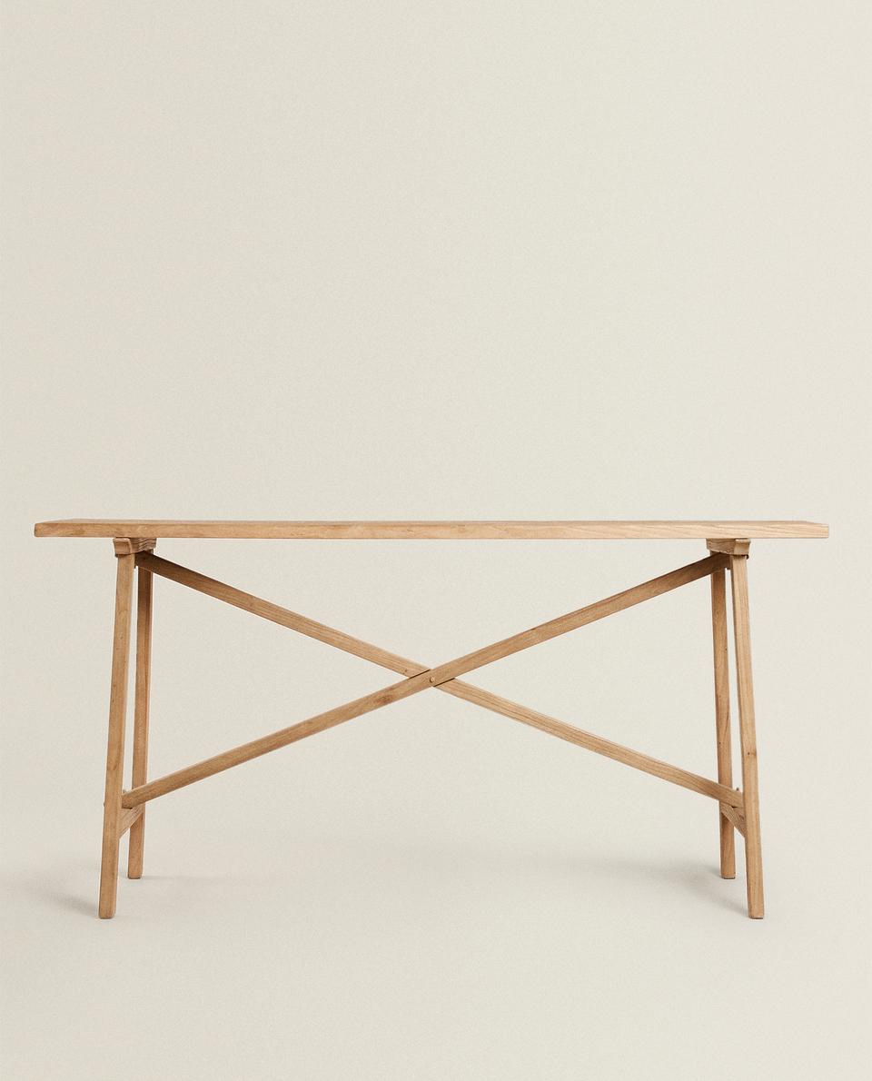 طاولة كونسول خشبية
