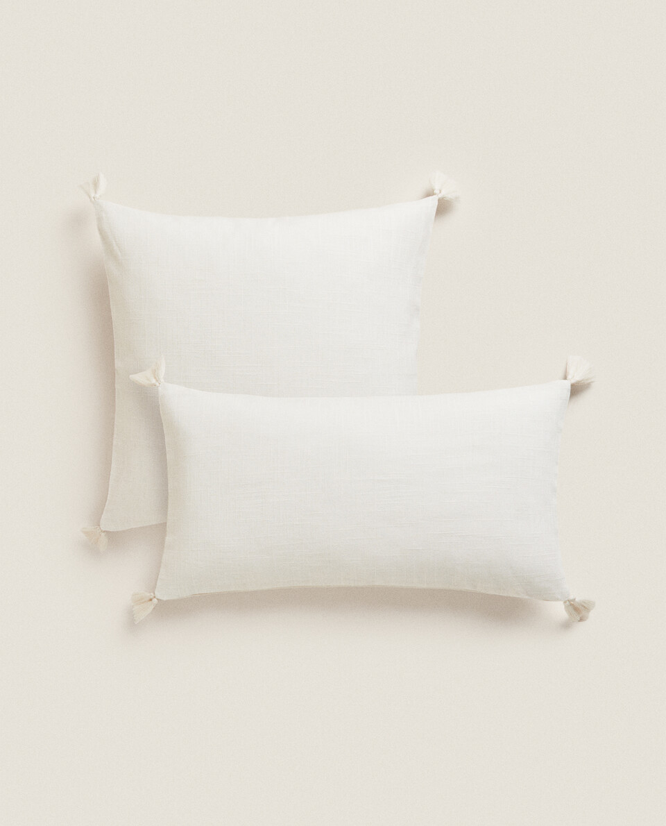 CUSHION COVER WITH TASSELS Zara Home United Kingdom