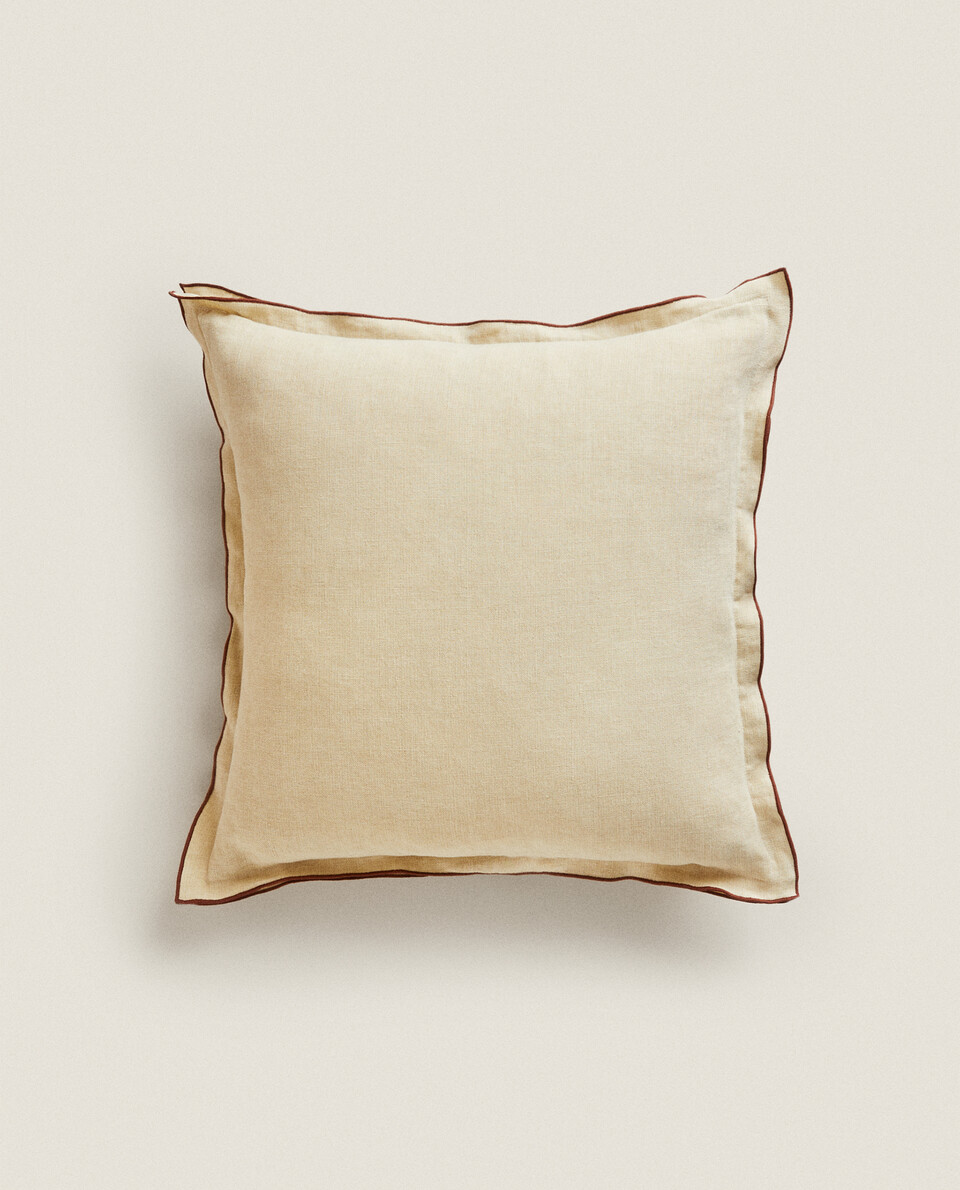 THROW PILLOW COVER WITH PIPING Zara Home United States of America
