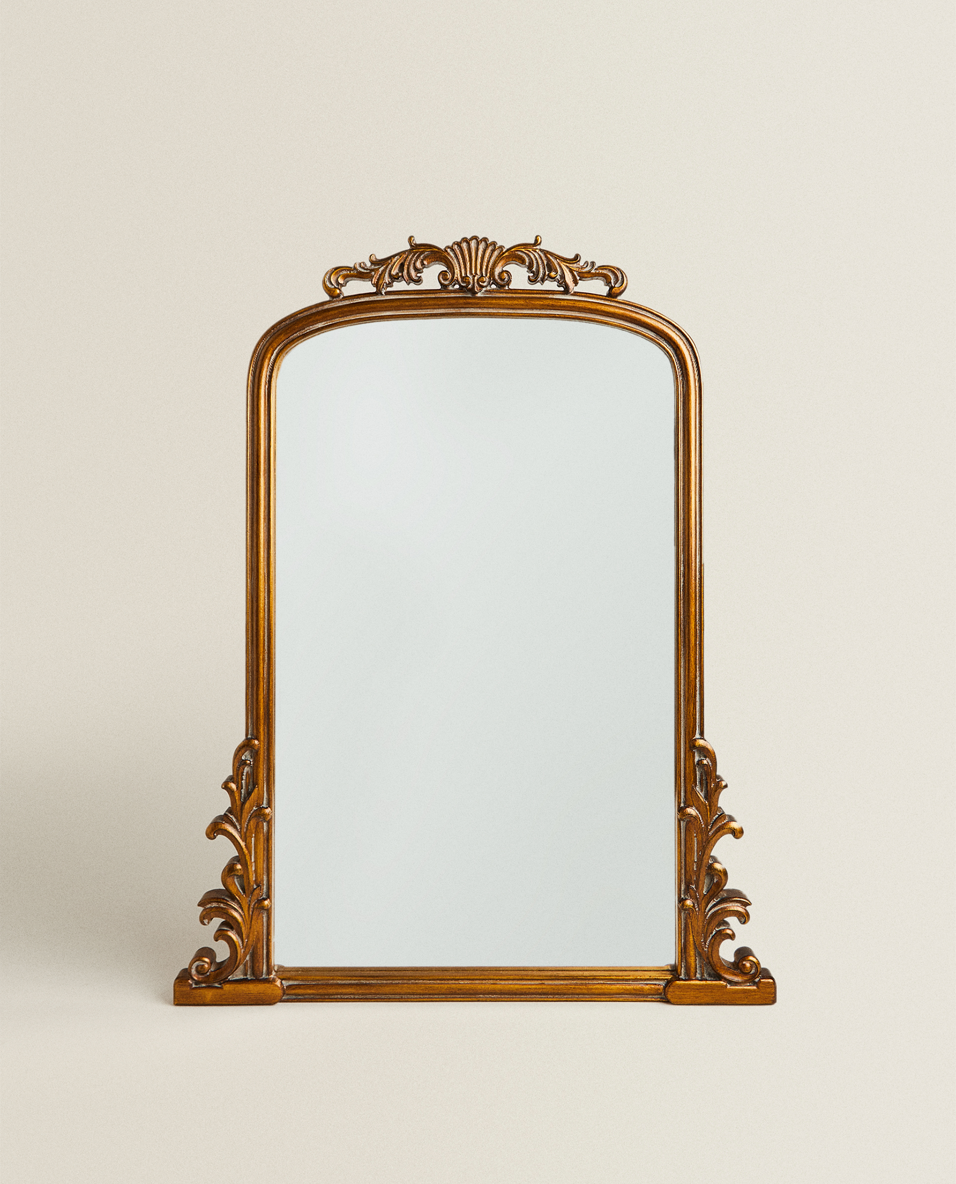 GOLD WOODEN MIRROR | Zara Home United Kingdom