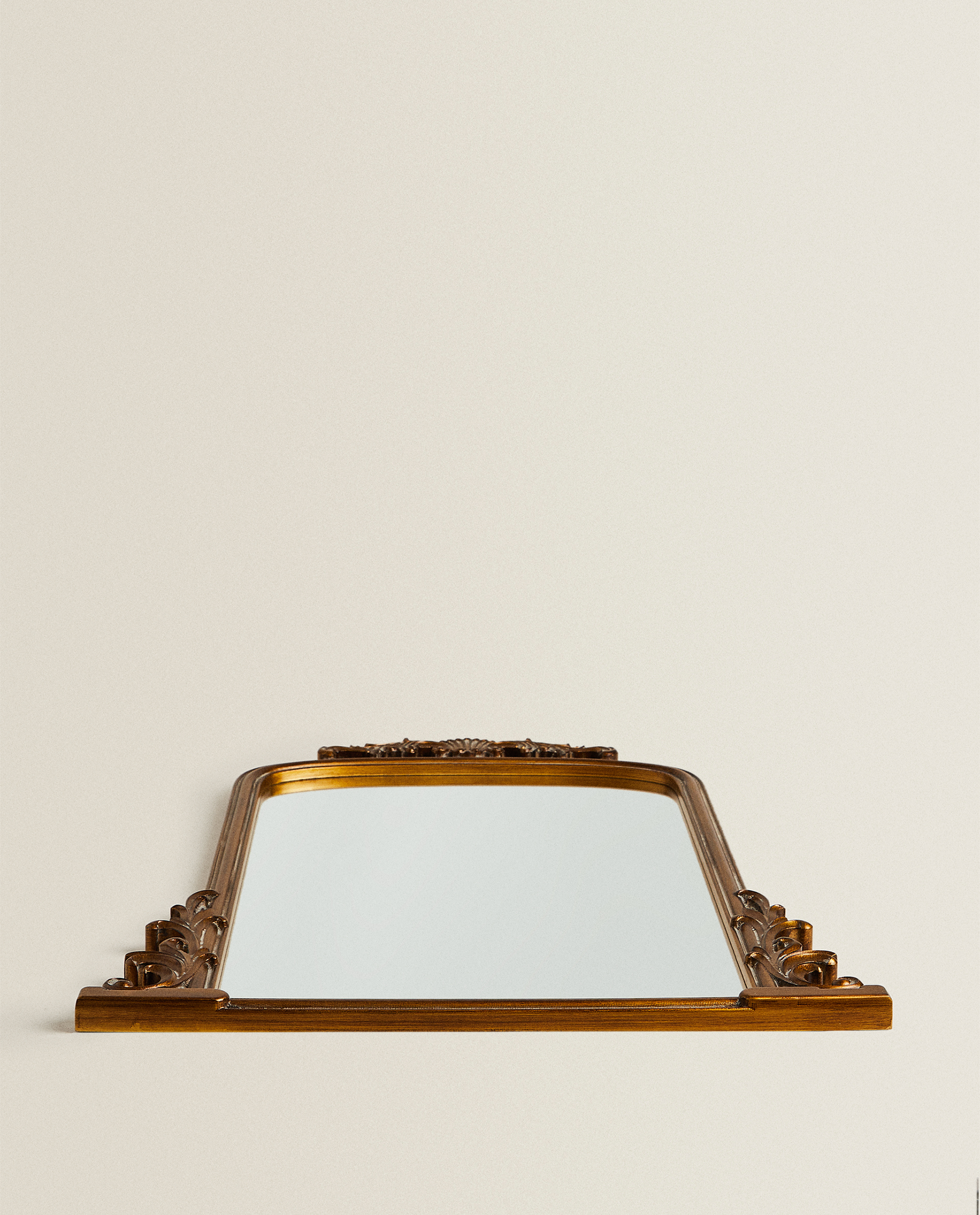 MIRROR WITH GOLDEN WOOD | Zara Home United Kingdom