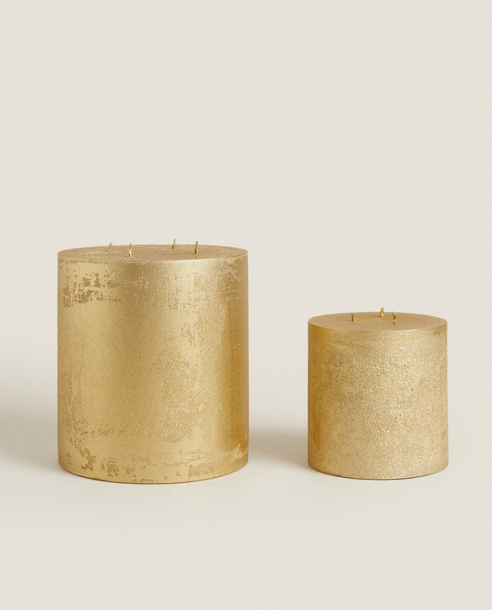 GOLD CHRISTMAS CANDLE