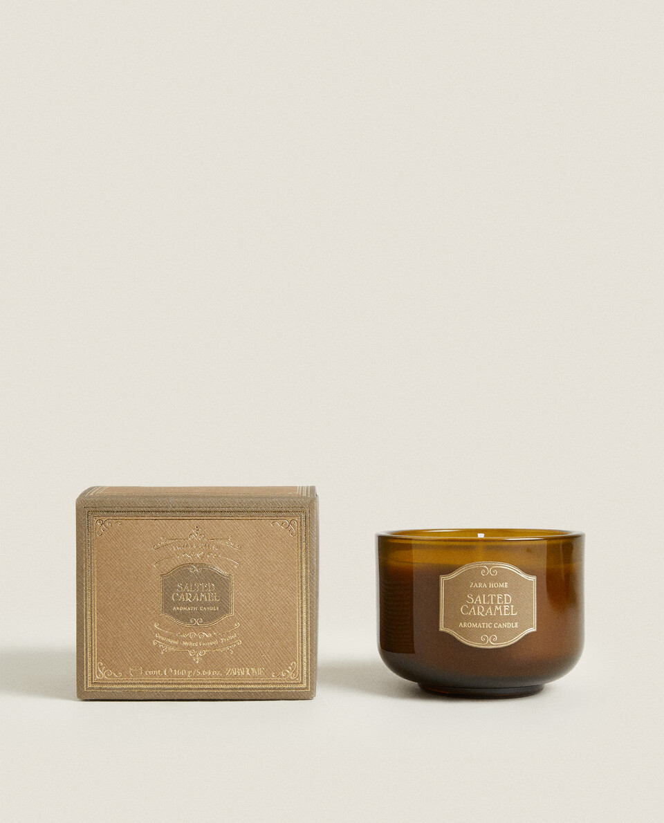 (160 G) SALTED CARAMEL SCENTED CANDLE