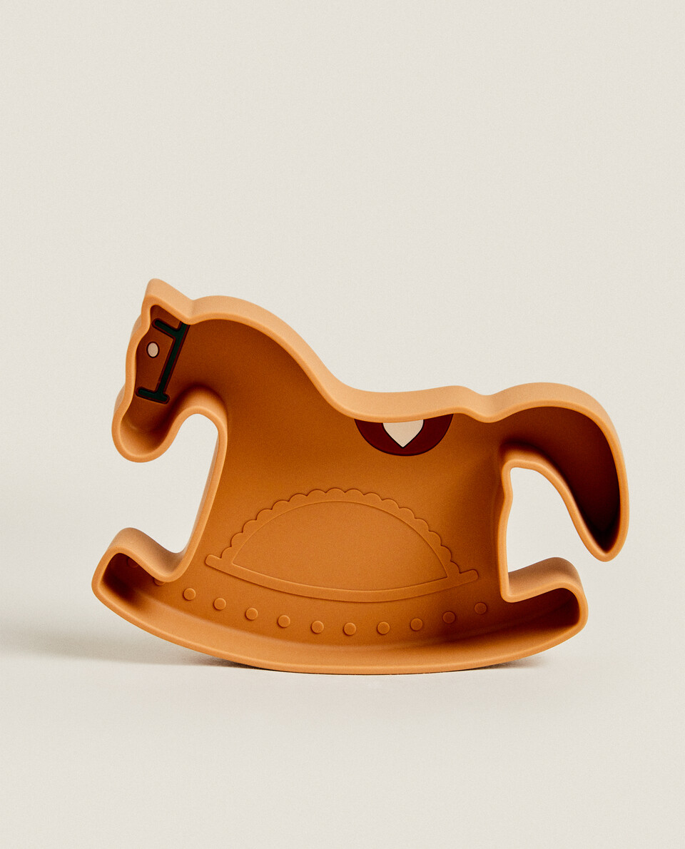 SILICONE CHRISTMAS HORSE SEESAW PLATE