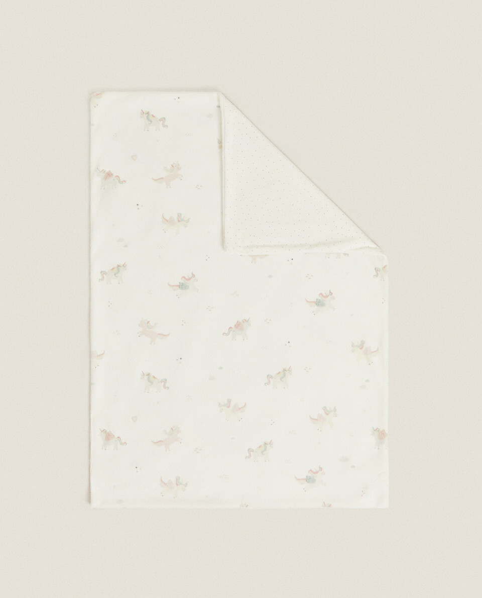 UNICORN PRINT FLEECE BLANKET
