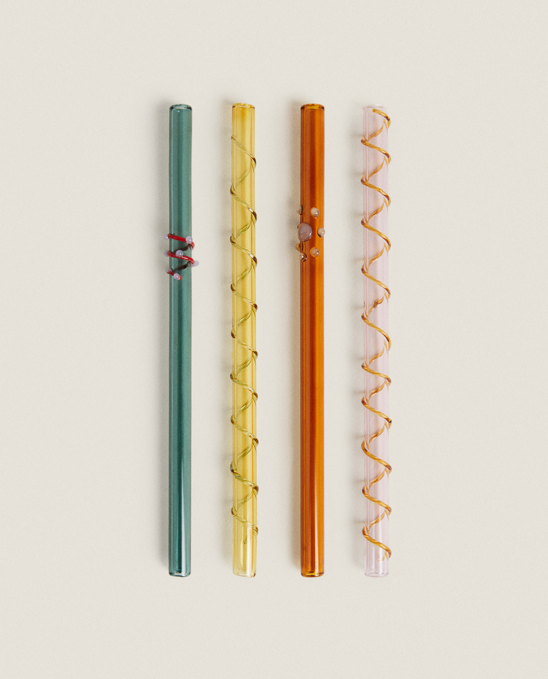 COLORED BOROSILICATE GLASS STRAWS