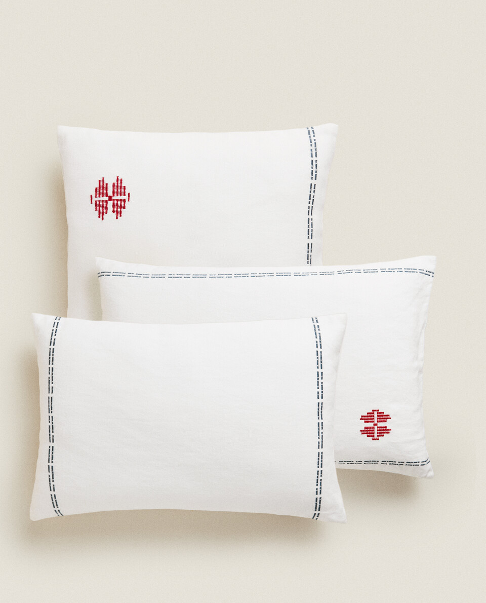 EMBROIDERED CUSHION COVER Zara Home ไทย