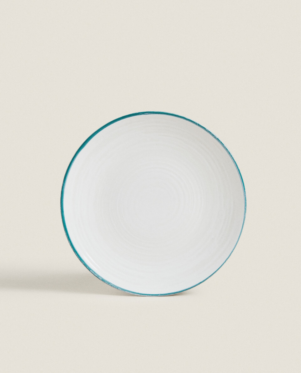 鑲邊細節甜點盤 Zara Home Hong Kong Sar / 香港特別行政區