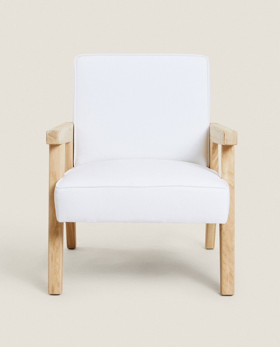 Kmart tan deals timber chair