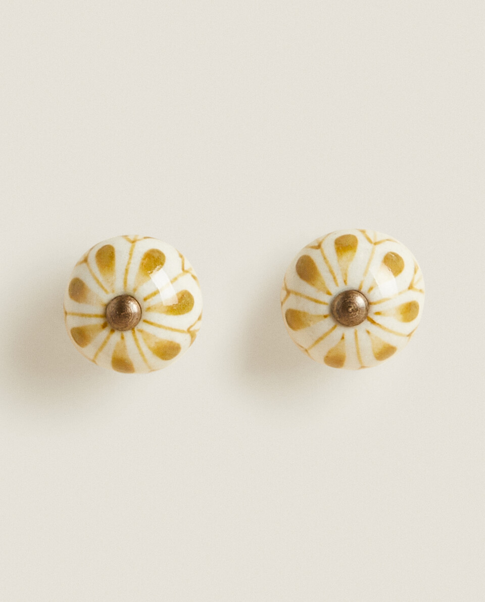 FLOWER DOOR KNOB (PACK OF 2) Zara Home United Kingdom