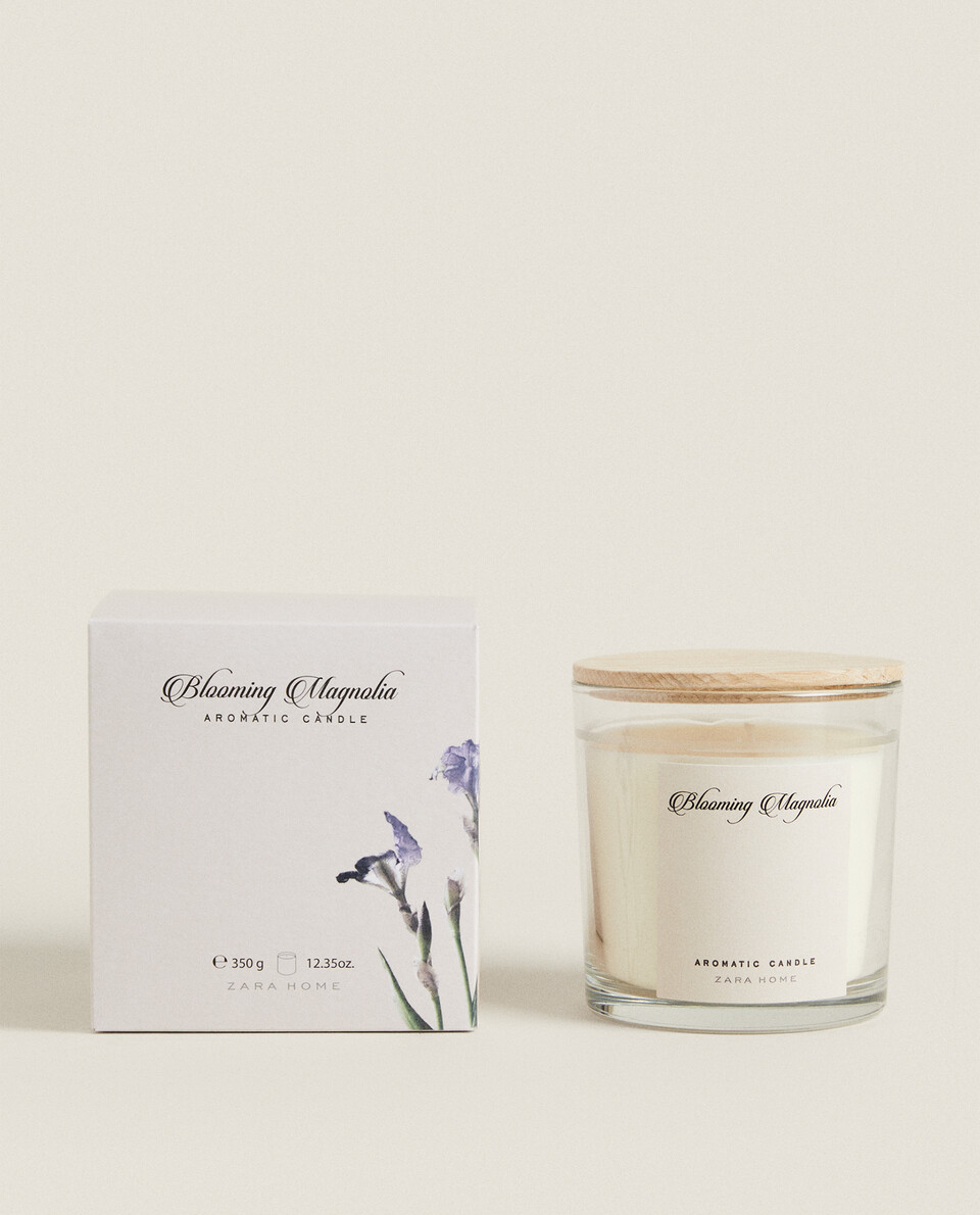 (350 G) BLOOMING MAGNOLIA SCENTED CANDLE