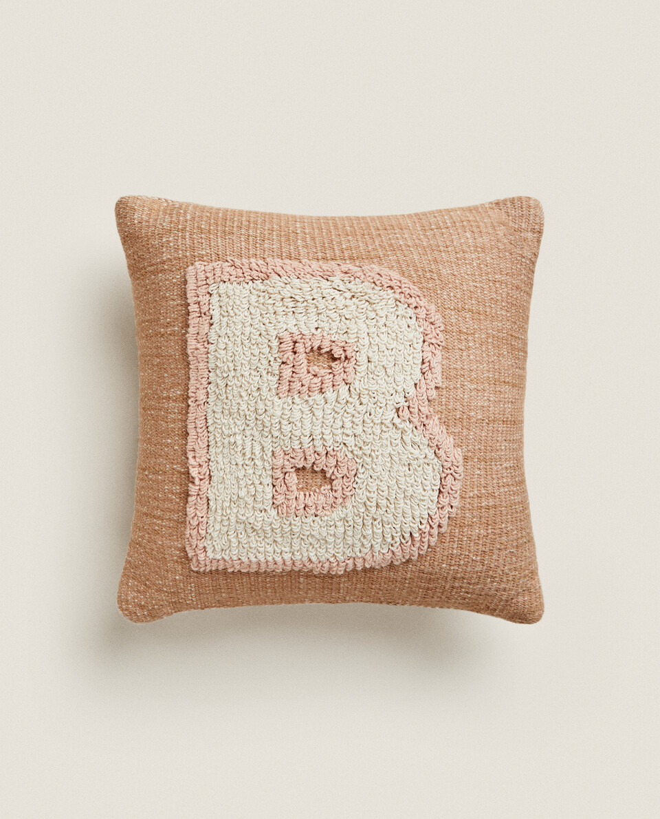 LETTER B CUSHION | Zara Home UAE - ABU DHABI/AL AIN/RAS AL-KHAIMAH‎