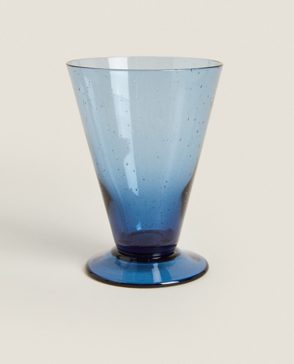 Lot De 9 Verres à Mer Bleus – Seaham – Verre De Mer Anglais – Pour Création Ou Collection