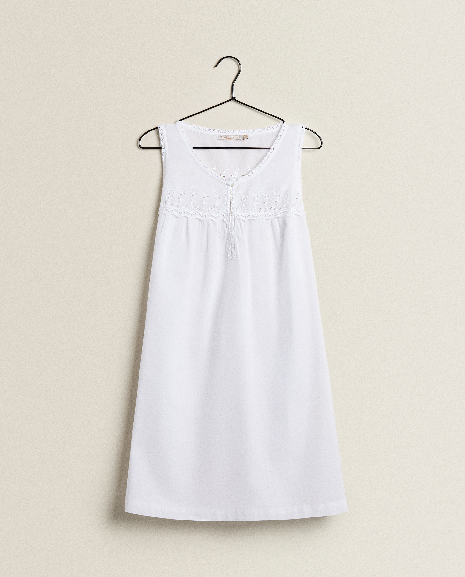 EMBROIDERED COTTON NIGHTGOWN | Zara Home United States of