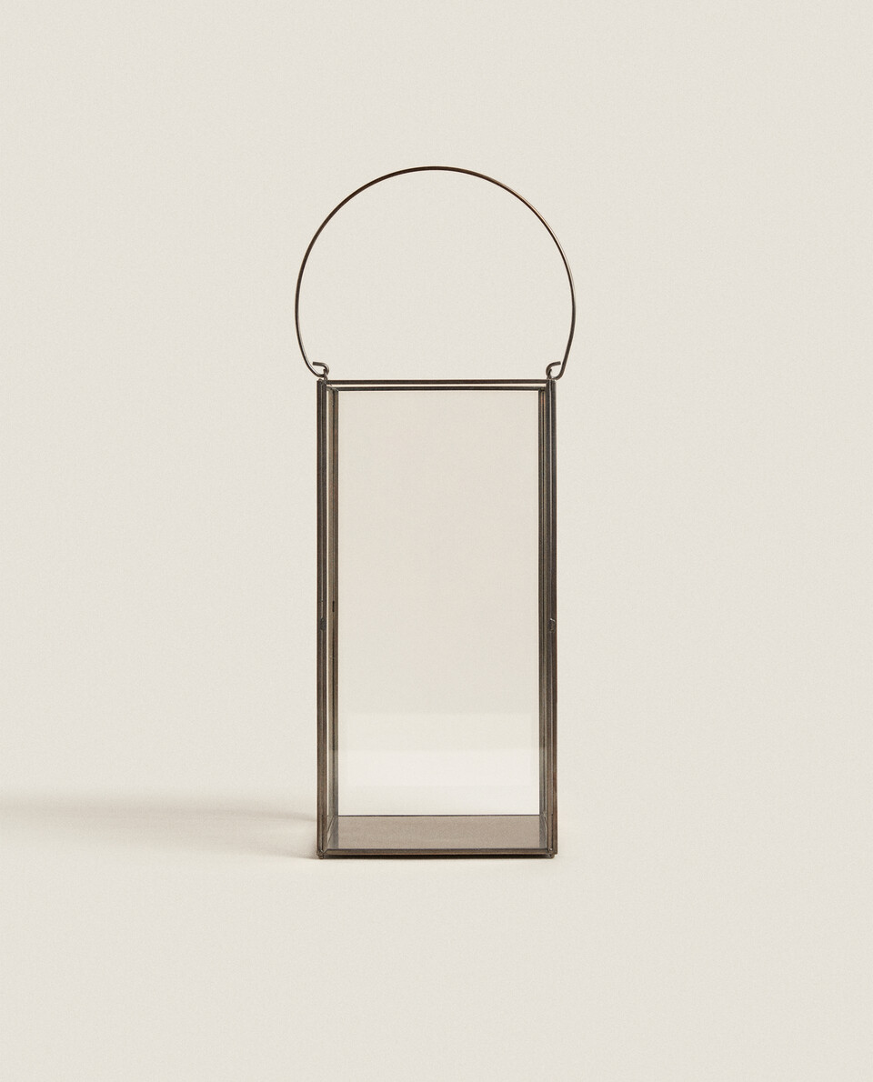 BRASS AND GLASS LANTERN Zara Home Türkiye / Turkey