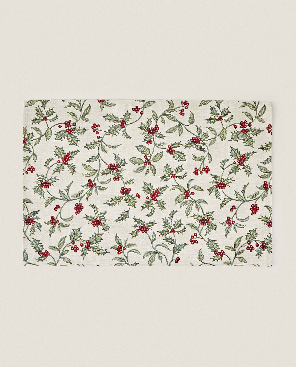 CHRISTMAS HOLLY PLACEMAT
