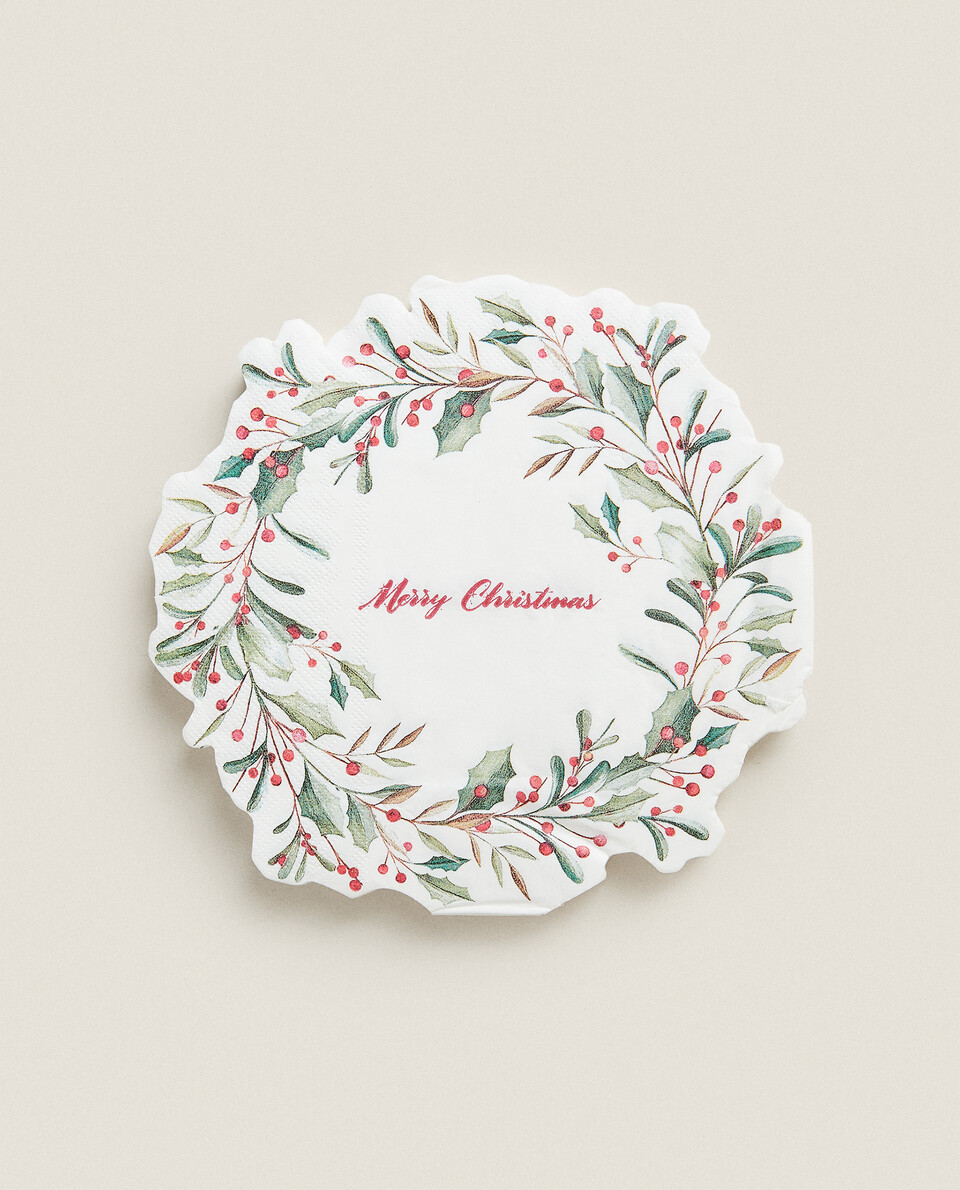 PACK OF CHRISTMAS CROWN PAPER NAPKINS (PACK OF 20)