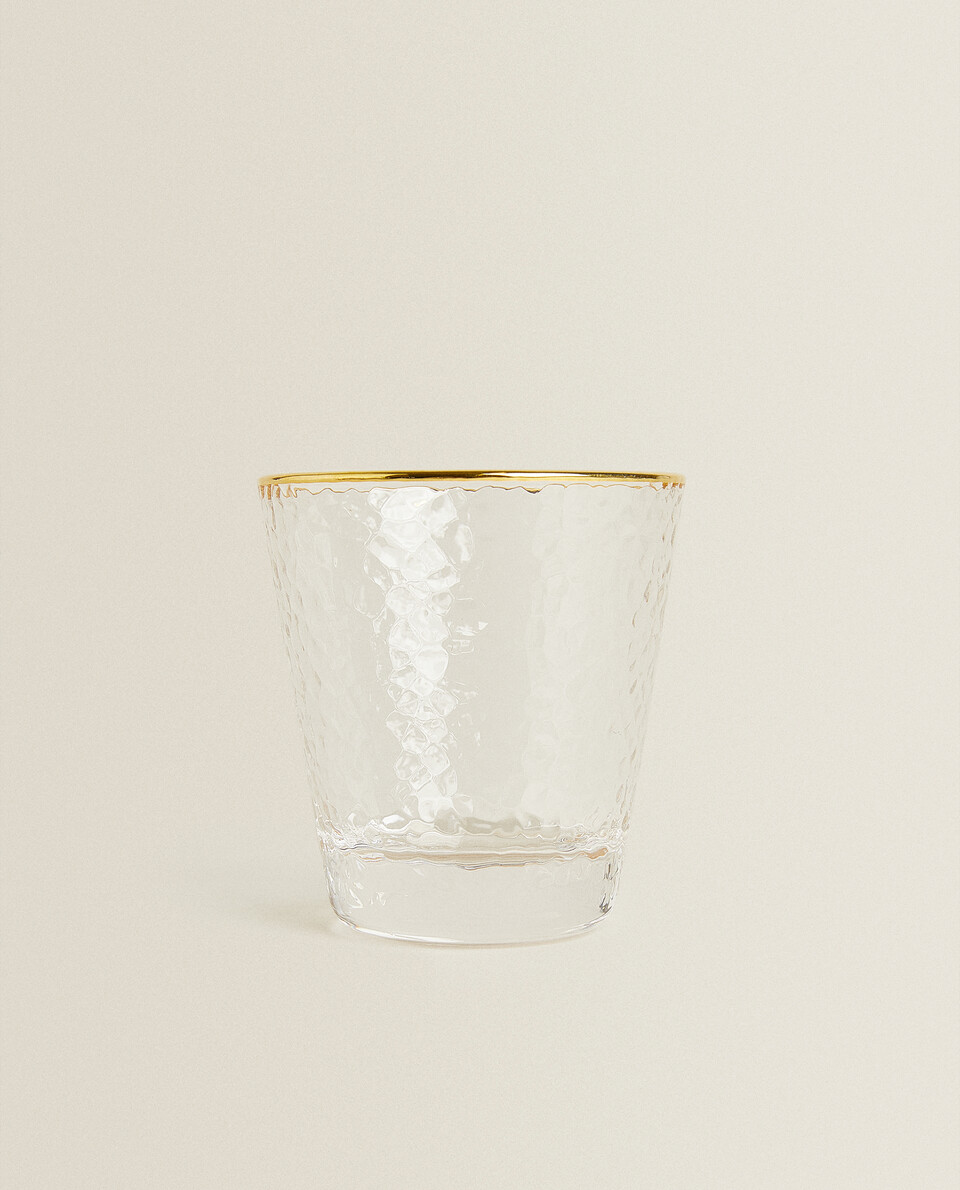 凸紋邊緣玻璃杯