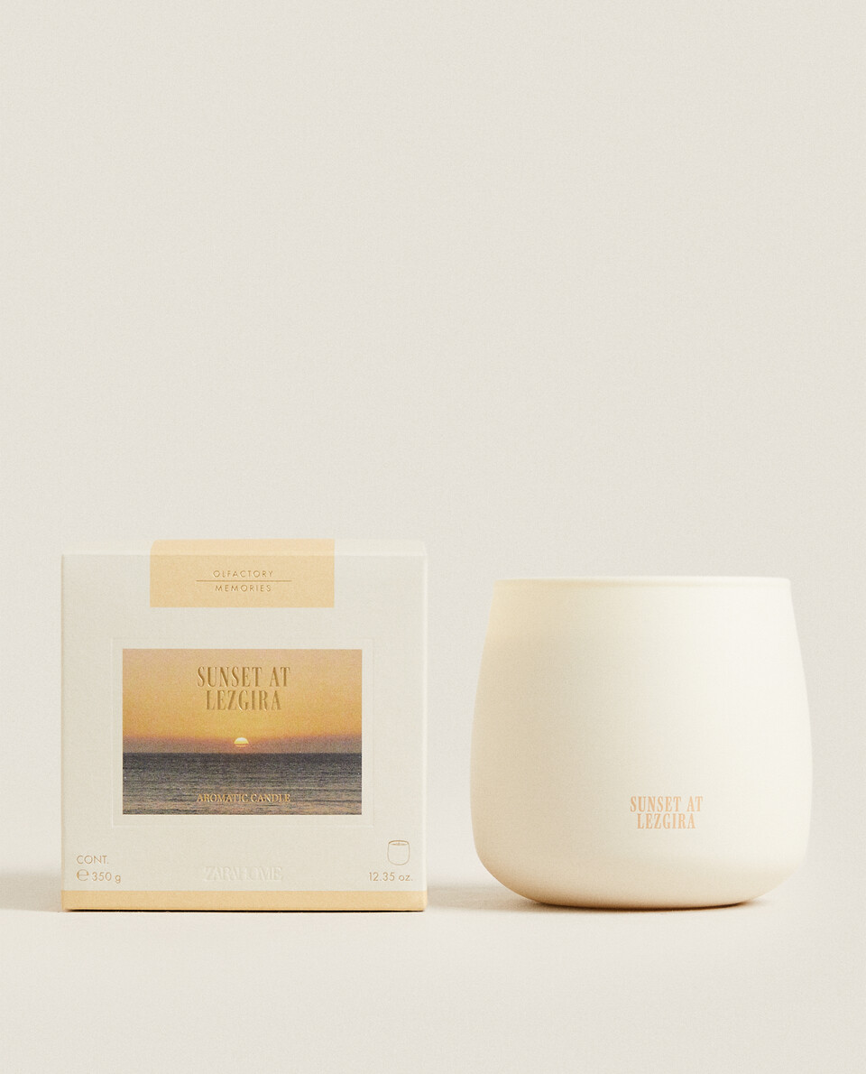 (350 G) SUNSET AT LEZGIRA SCENTED CANDLE