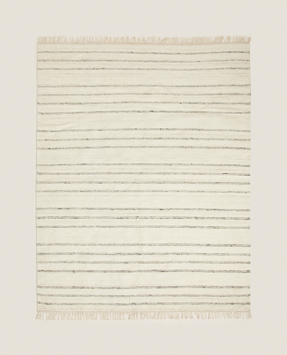 條紋羊毛地毯