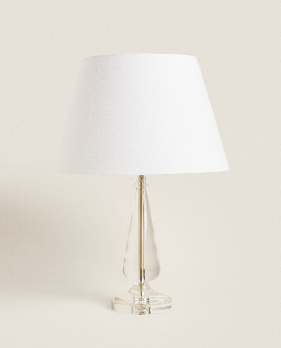 GLASS BASE LAMP Zara Home UAE ABU DHABI/AL AIN/RAS ALKHAIMAH‎