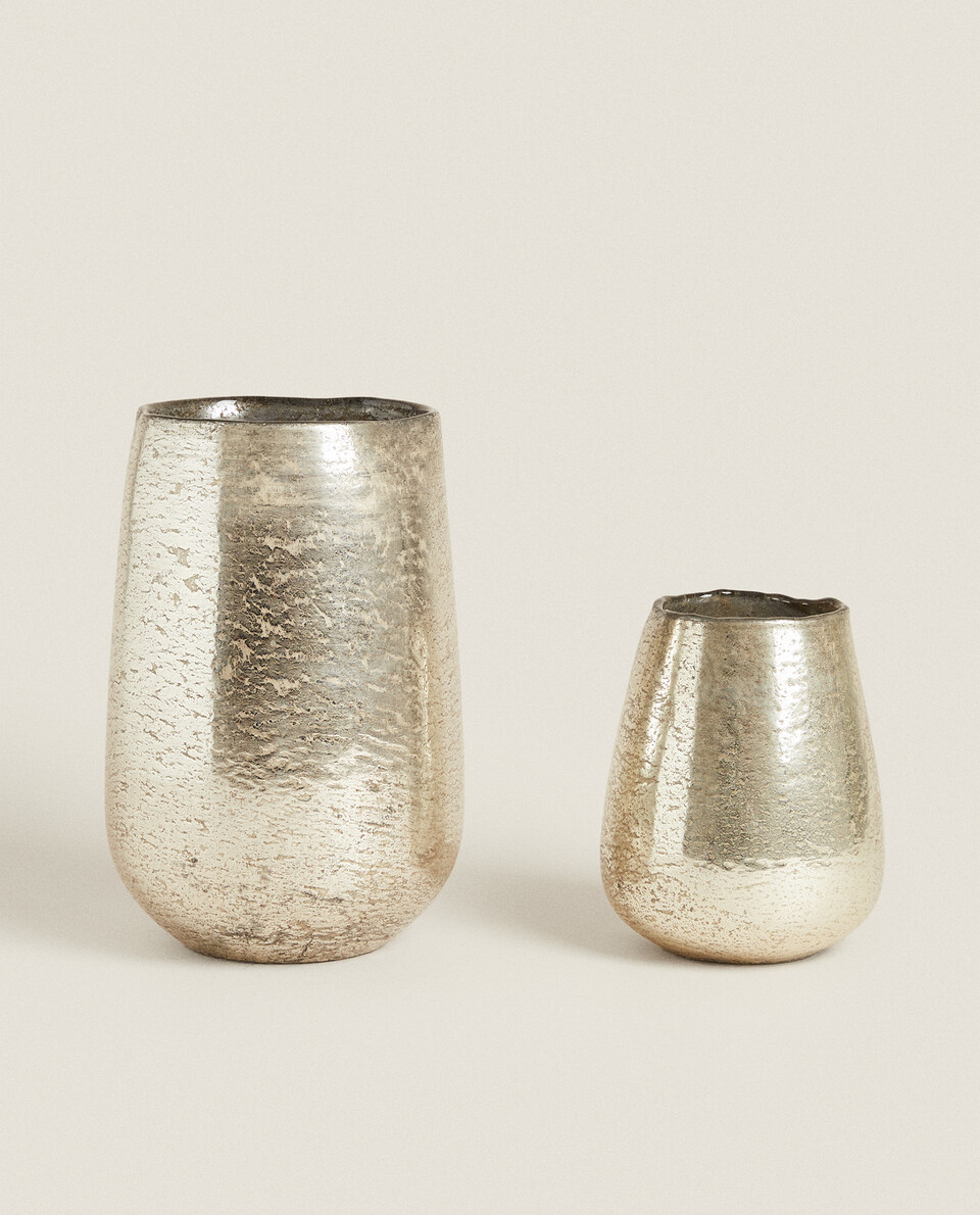 GOLD GLASS VASE Zara Home ไทย