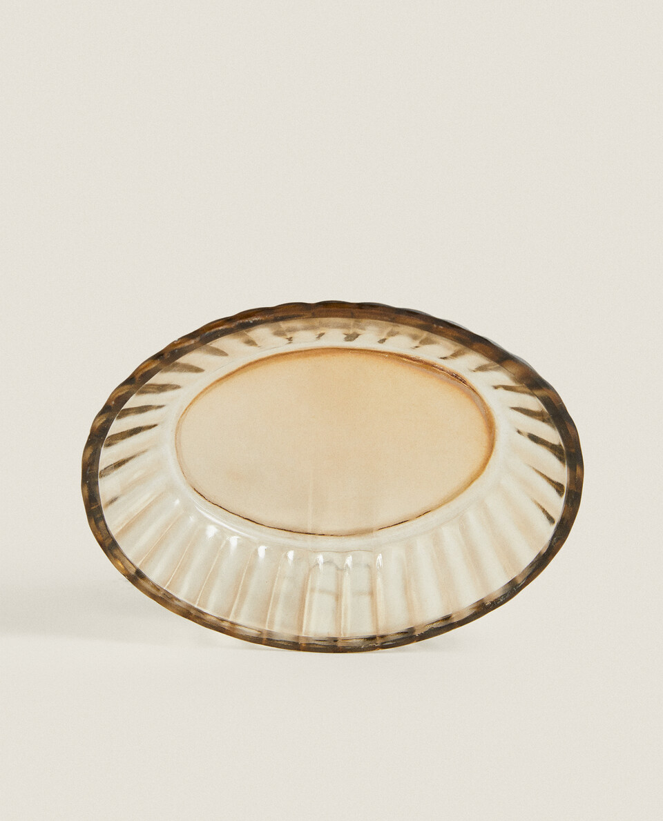 SMOKED GLASS SOAP DISH Zara Home UAE ABU DHABI/AL AIN/RAS ALKHAIMAH‎