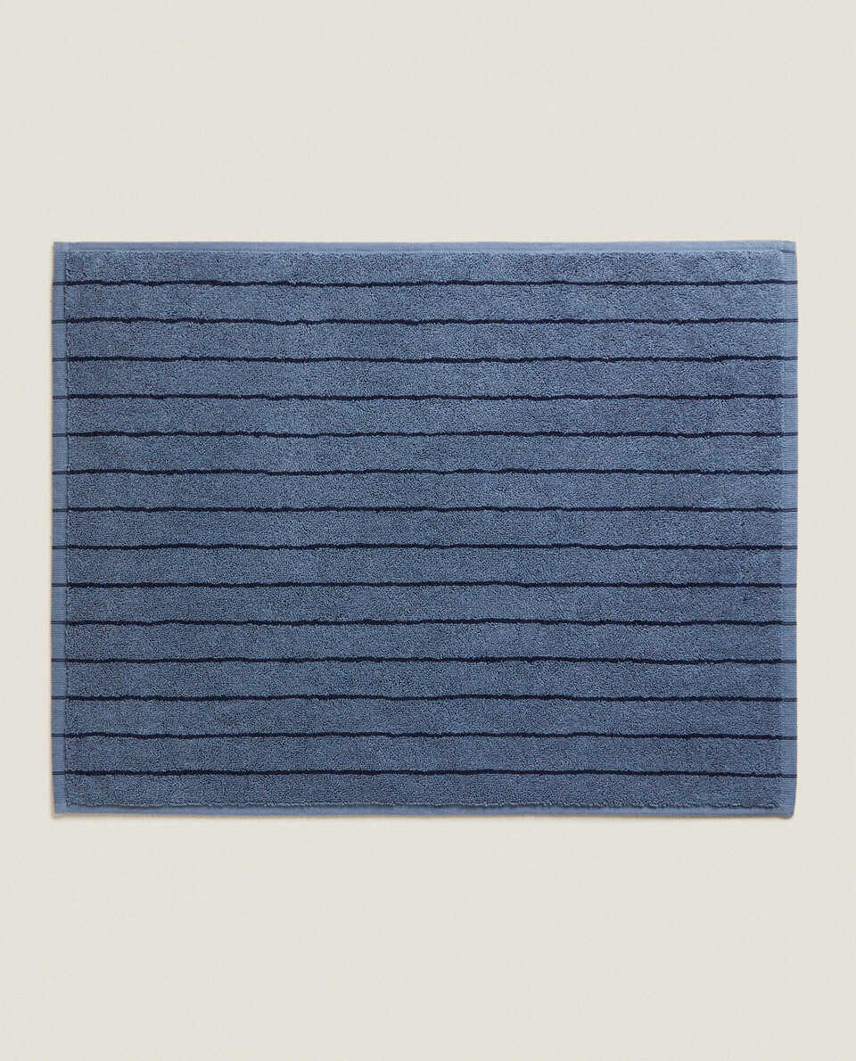 CONTRAST STRIPE BATH MAT Zara Home United States of America
