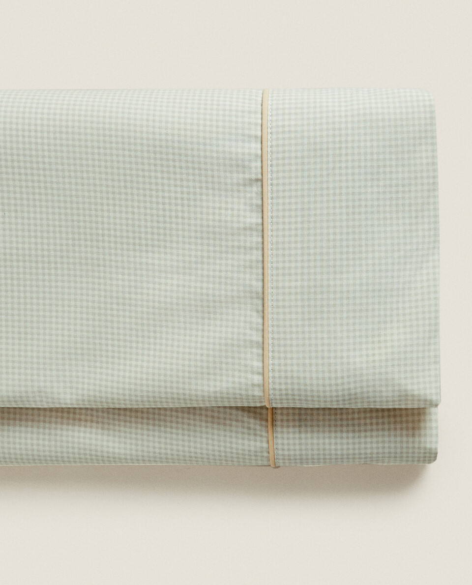 條紋棉布上層床單
