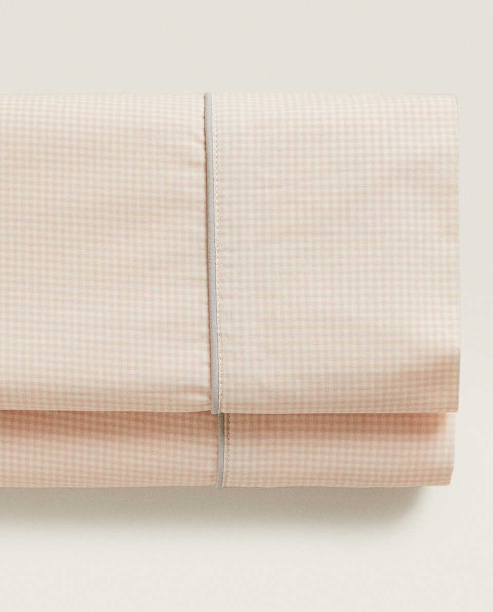 條紋棉布上層床單