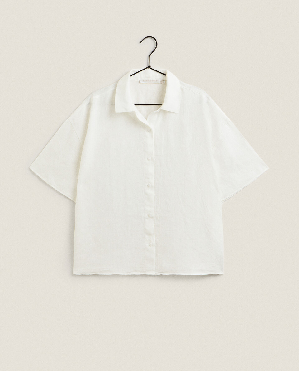 قميص من الكتان Zara Home عمان