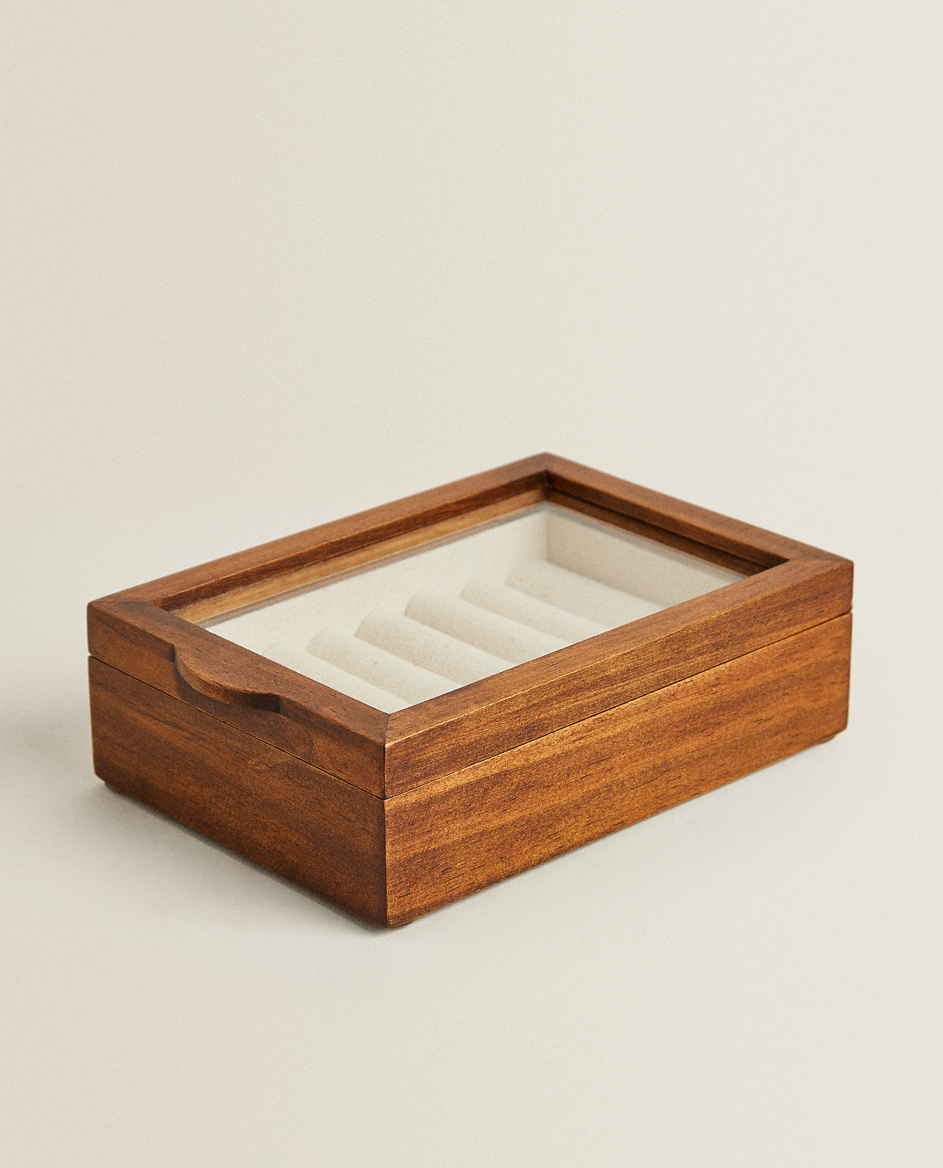 WOOD AND LINEN JEWELRY BOX | Zara Home Canada