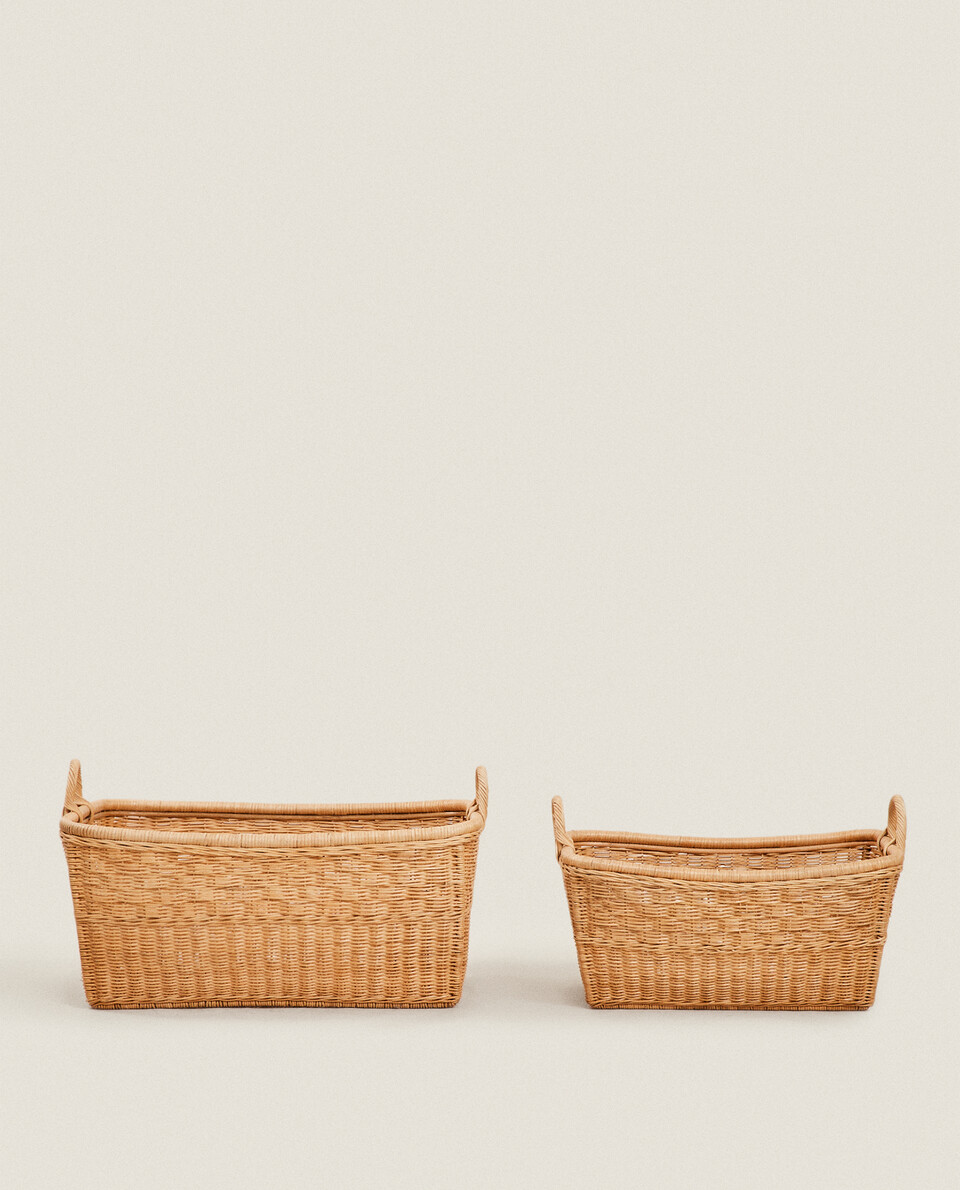 BASKET WITH SIDE HANDLES