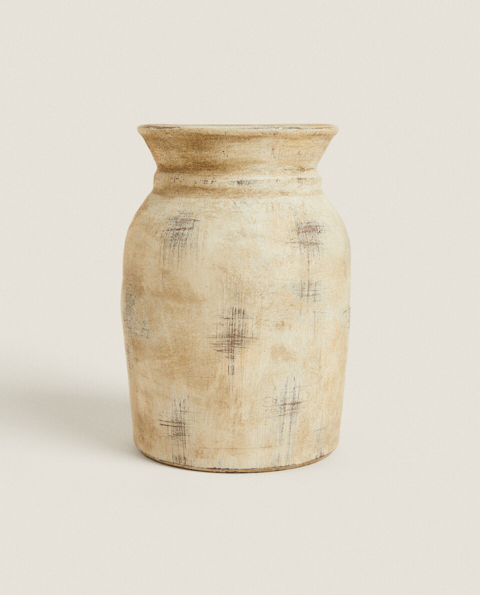 مزهرية من الخزف الحجري Zara Home UAE ABU DHABI/AL AIN/RAS ALKHAIMAH‎