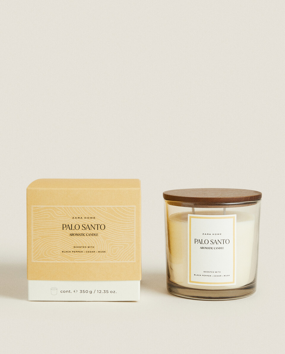 (350 G) PALO SANTO SCENTED CANDLE