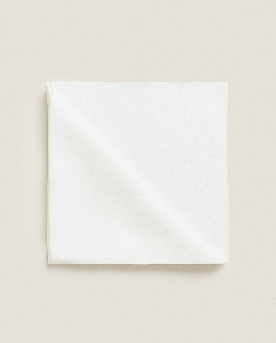 LINEN NAPKIN WITH PIPPING (PACK OF 2)
