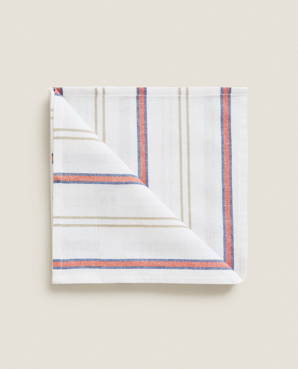 COTTON DYED THREAD NAPKINS (PACK OF 2)