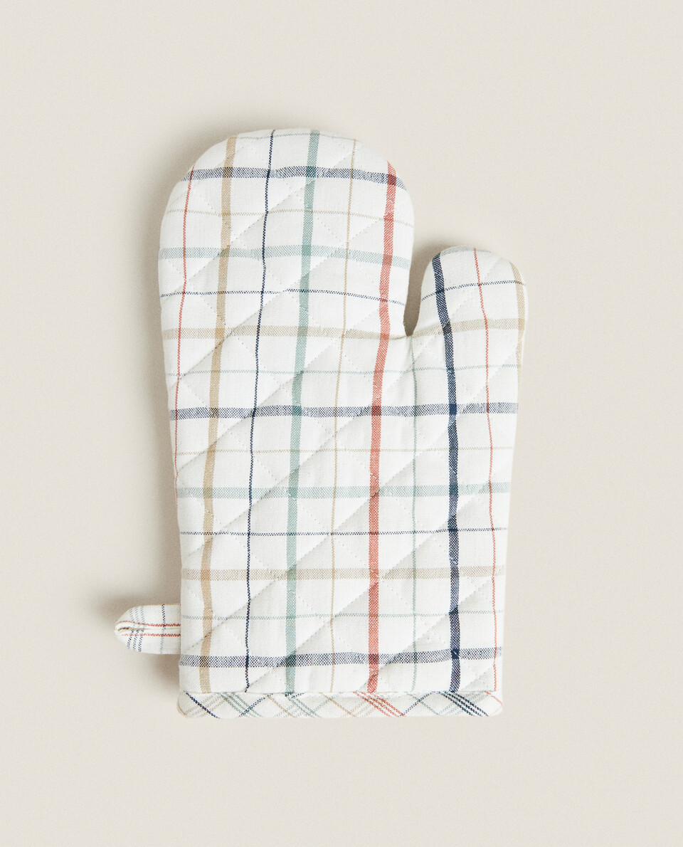 DYED THREAD COTTON OVEN GLOVE