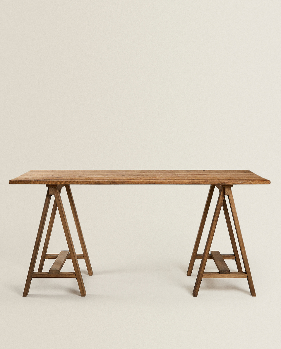 ELM WOOD TRESTLE TABLE Zara Home United Kingdom