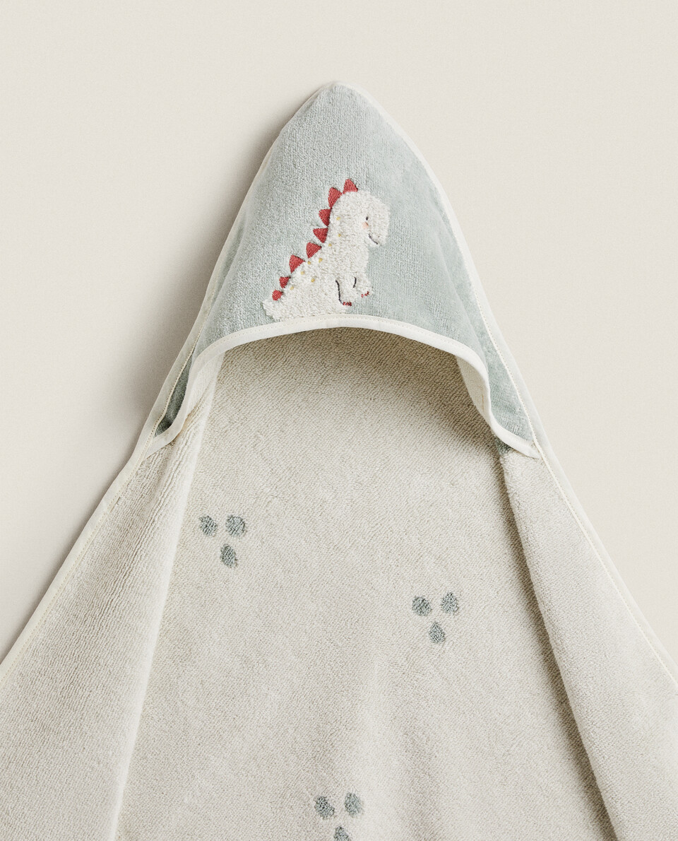DINOSAUR BATH CAPE
