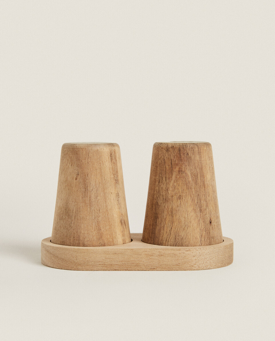 Wooden salt & on sale pepper shakers