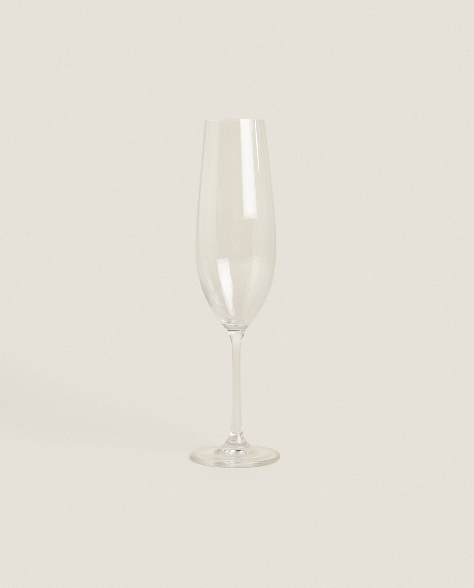 波紋玻璃笛型杯