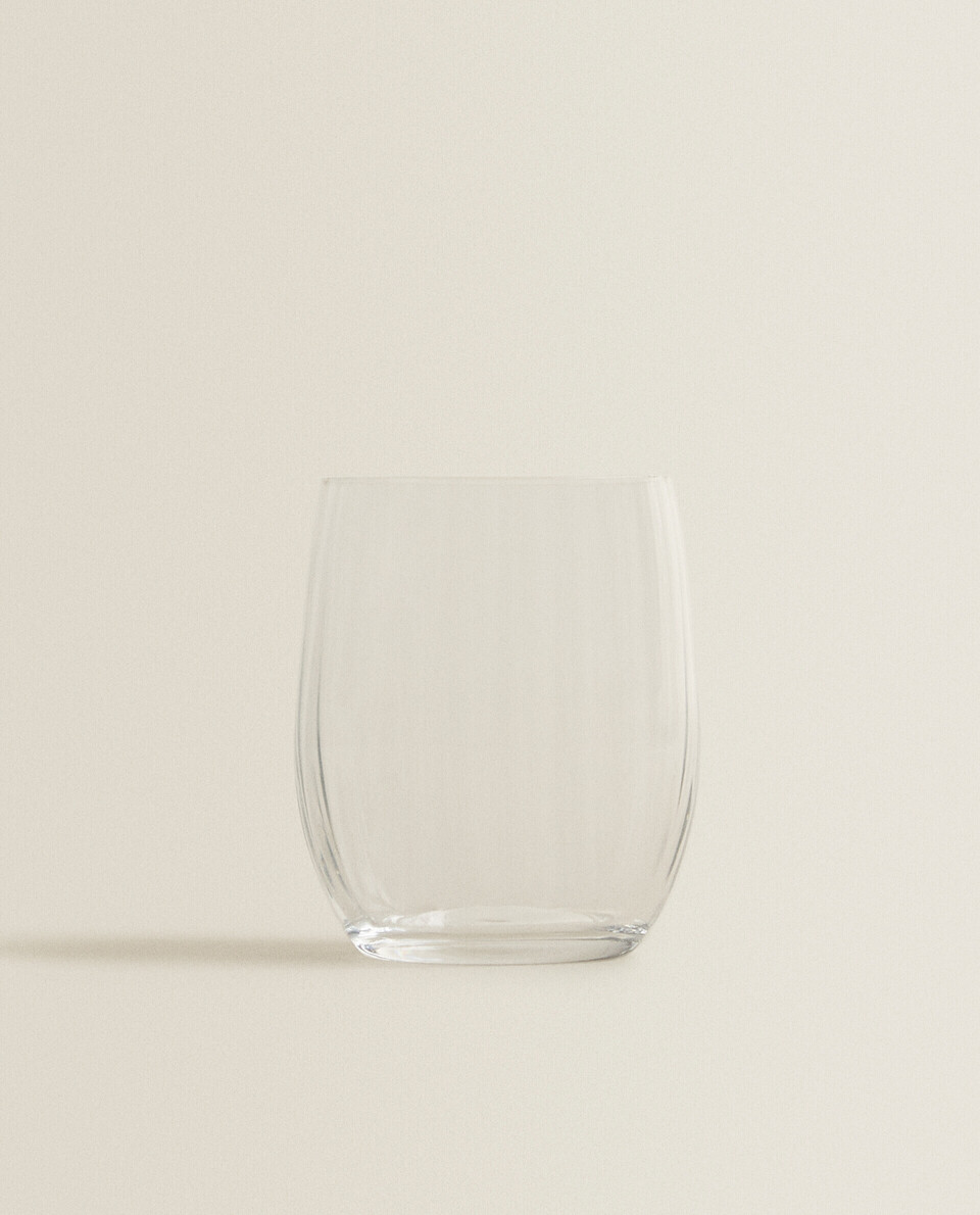 BOHEMIA CRYSTAL 線條設計晶質玻璃杯