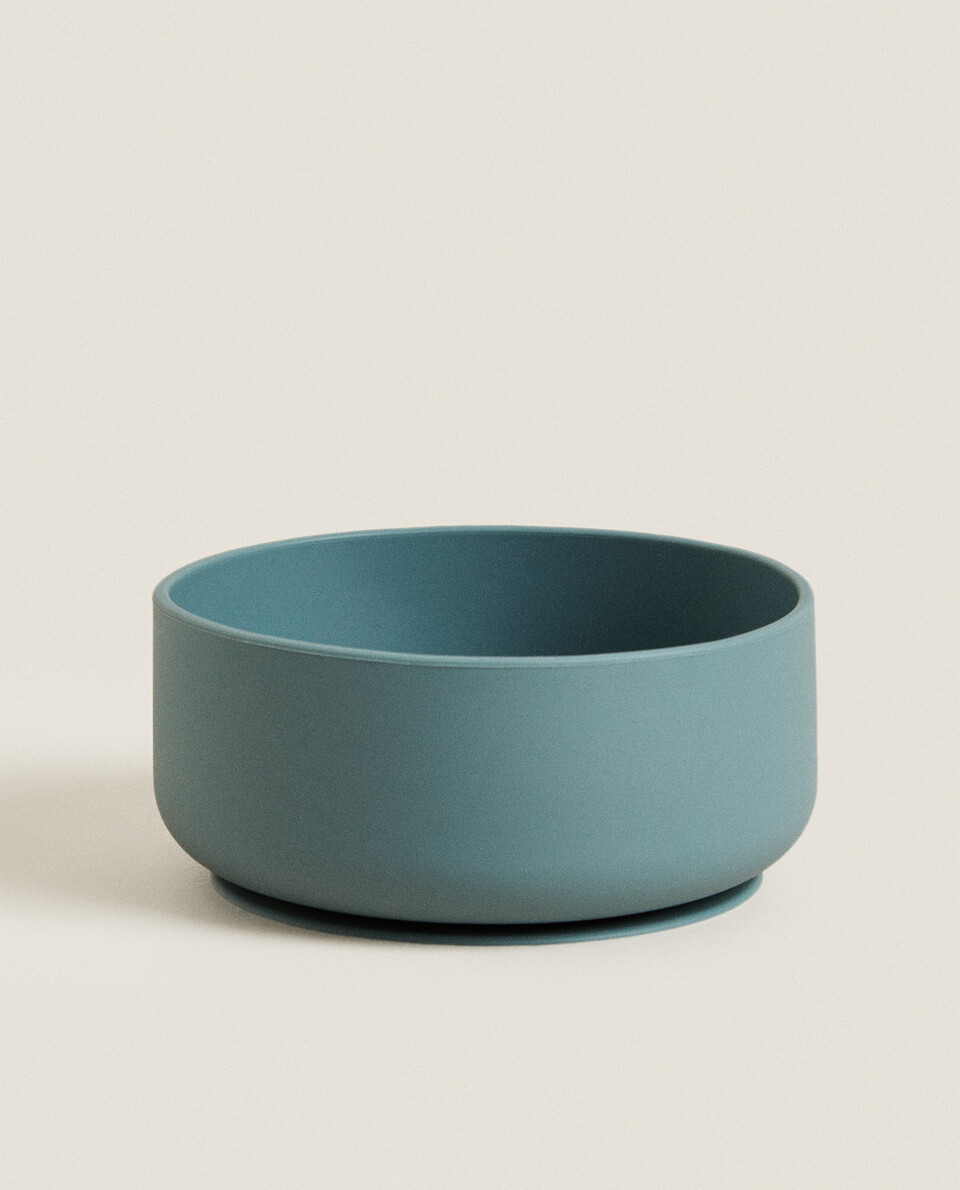 SILICONE BOWL WITH SUCTION CUP