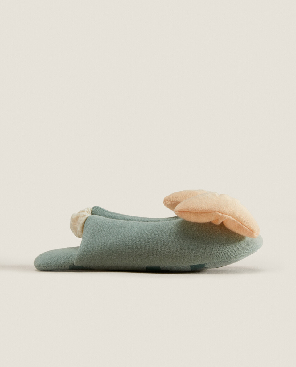 SLINGBACK BALLERINA SLIPPERS WITH BOW DETAIL
