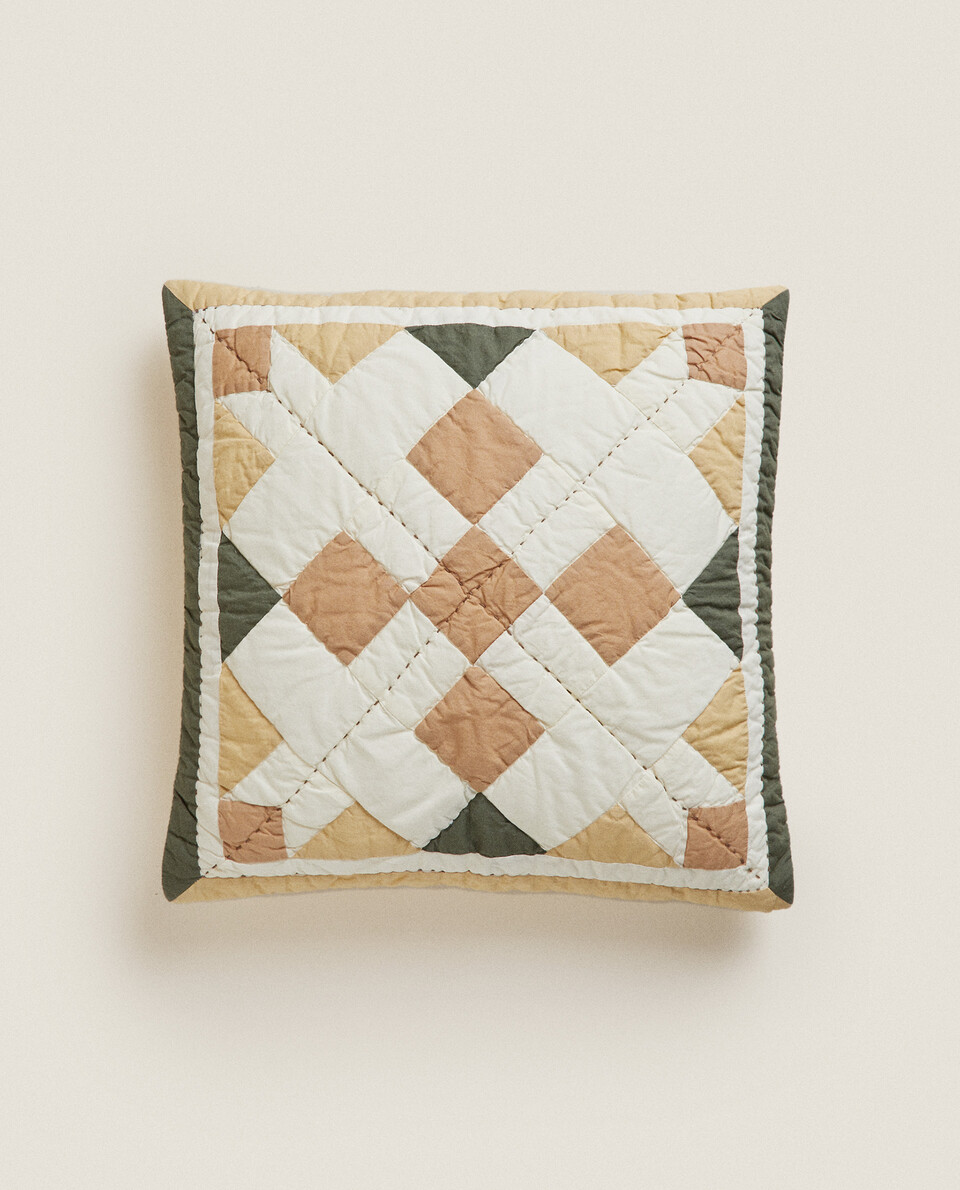 PATCHWORK CUSHION COVER