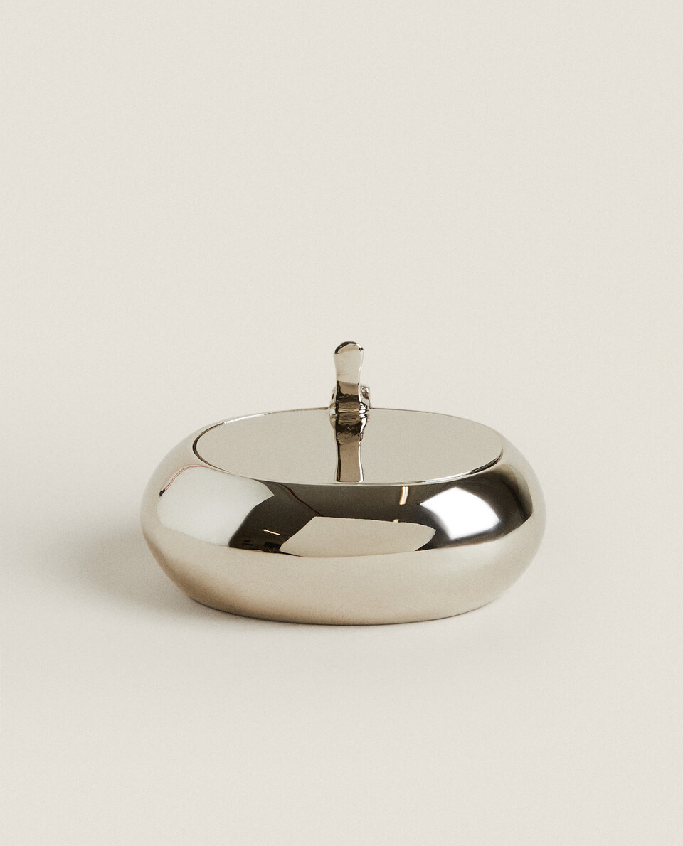 SILVER ASHTRAY WITH LID