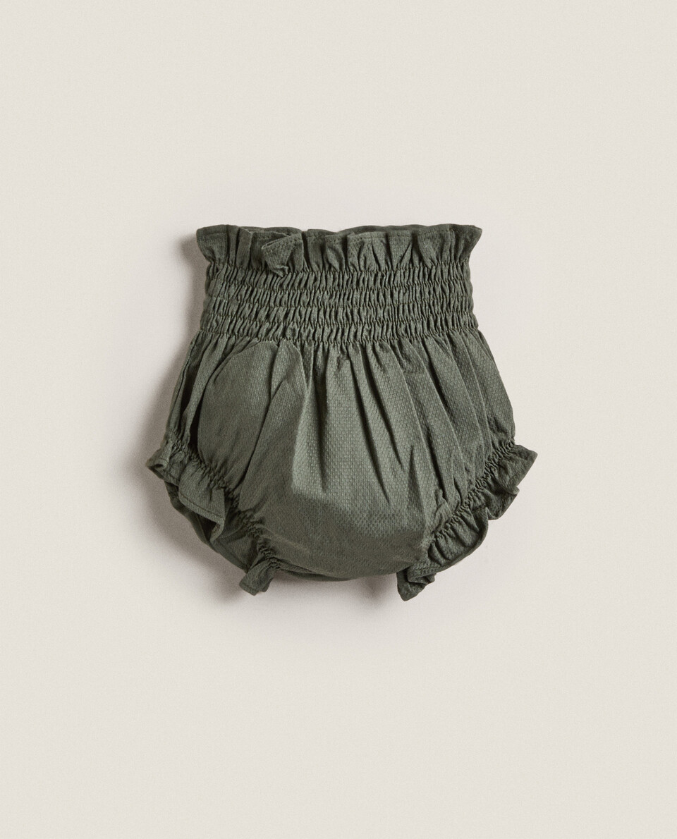 GREEN BABY BLOOMERS